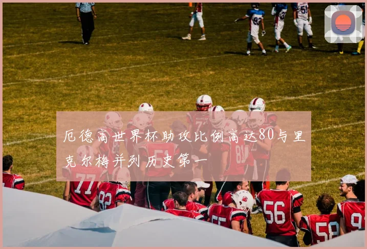 厄德高世界杯助攻比例高达80与里克尔梅并列历史第一